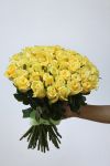 Розы жёлтые 51 шт
