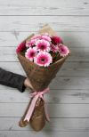  Bouquet of pink gerberas