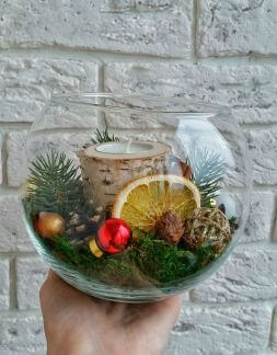 Compoziția de Crăciun "Lumânare"