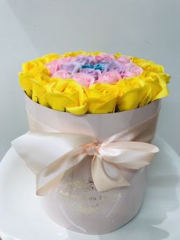 Радужные цветы из мыла