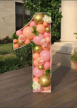 Объемные цифры на день рождения №2