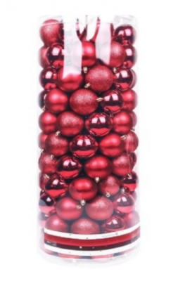 Новогодние красные шары