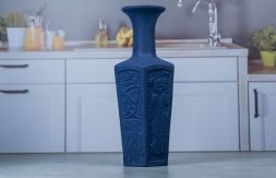 Ваза "Бутылка"(кожа)