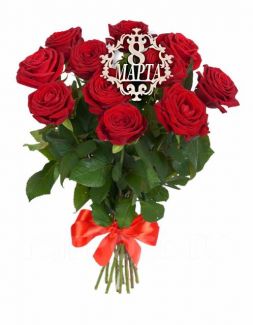 Trandafiri roșii cu topper