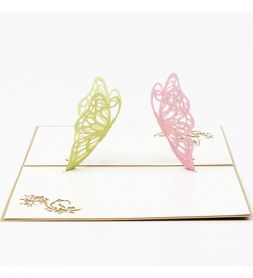 открытку с 3D бабочками