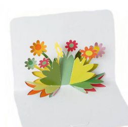 открытку с 3D рисунком Весенняя Поляна