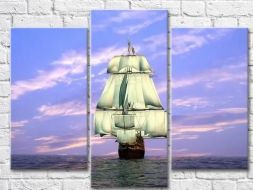 Модульная картина "Корабль"