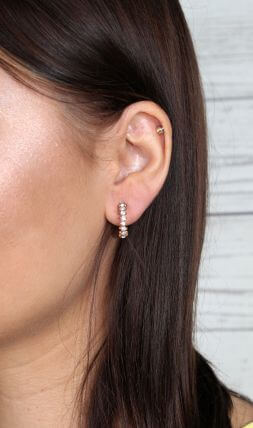 серёжки со стразами