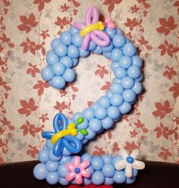 Объемные цифры на день рождения №6