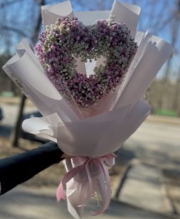 Сердце из гипсофилы