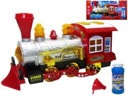 Musical train with bubbles