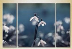 Modular painting "Snowdrops"