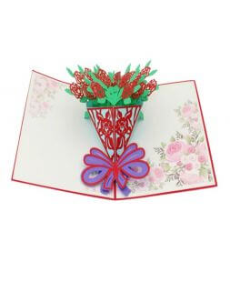 felicitare cu trandafiri rosii