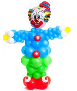 Воздушный шарик "Клоун на день рождения"