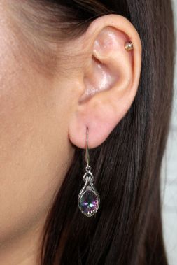 серебряные сережки "Фантастика"