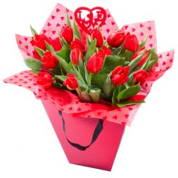 Тюльпаны "Романтика", в коробке