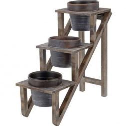 Stand with three flower pots