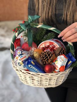 Christmas sweet basket