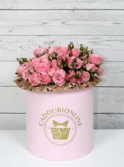 Trandafiri delicati in cutie