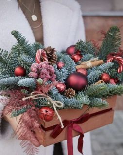 Wooden box "New Year"
