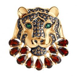 Broșă din aur roșu