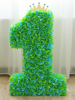 Объемные цифры на день рождения №7