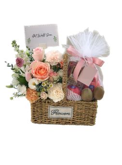 корзину с фруктами и сертификат на спа