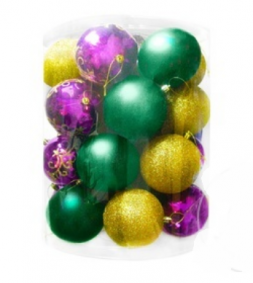 Яркие новогодние шары 27 шт