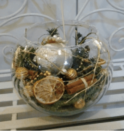 Композиция в стеклянном шаре