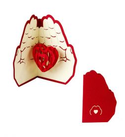 felicitare in forma de inima in palme