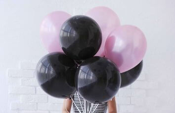 Композиция шариков "Розовая зефирка"