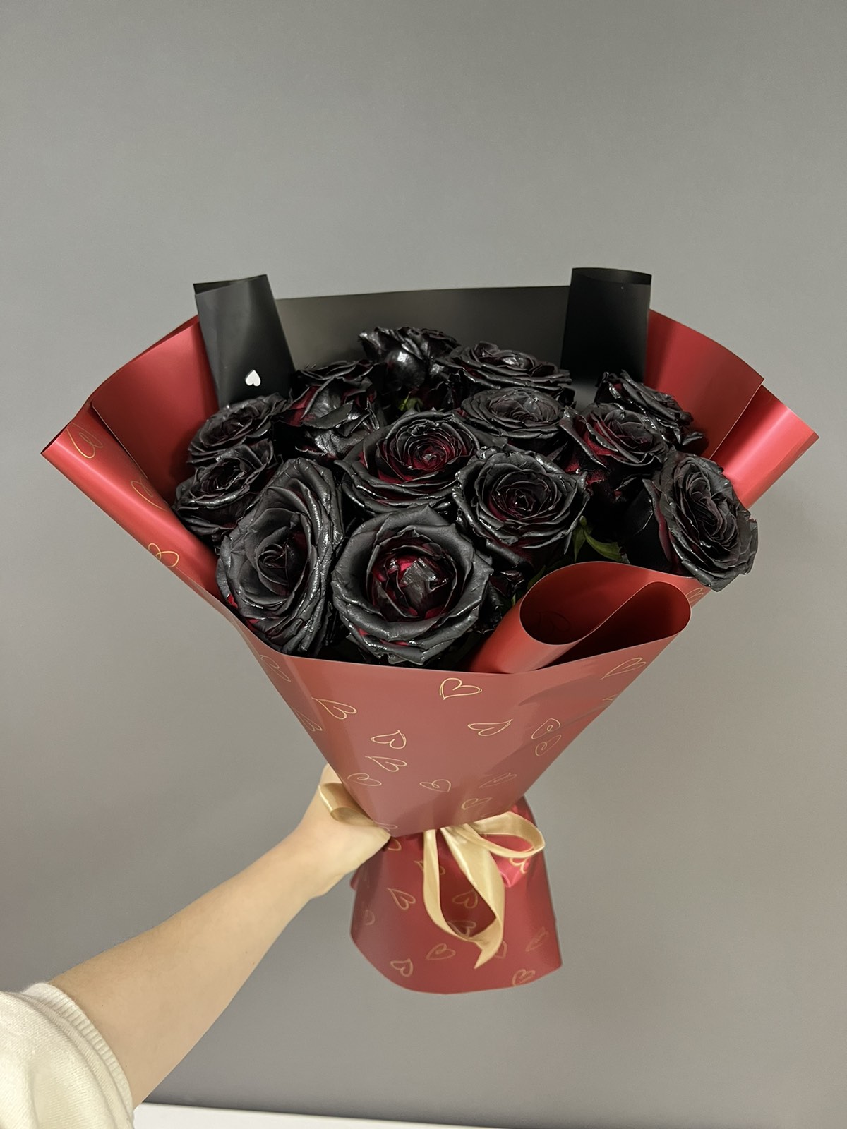 Букет черных роз