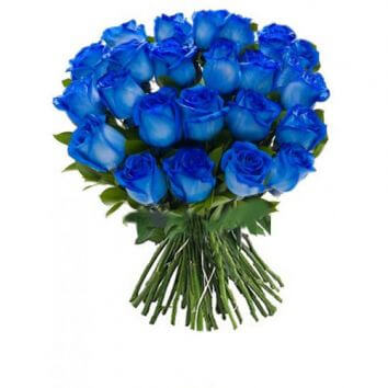 Букет синих роз