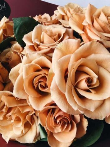 Букет цветов "Кофейный миг"