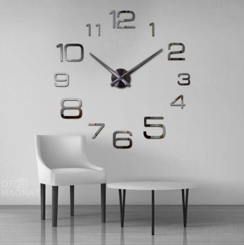 Огромные 3D настенные часы