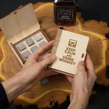 Whiskey stones "Keep calm"