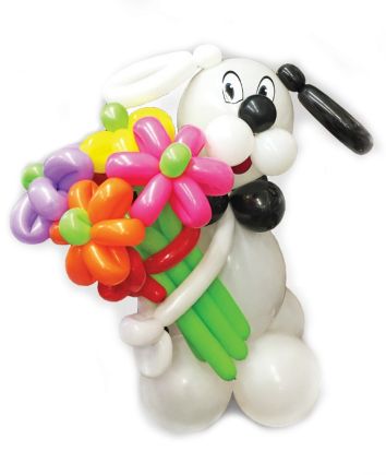 Собака из шаров