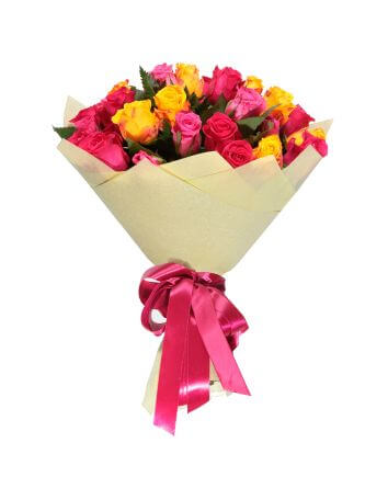 Букет из 51 розы разных цветов