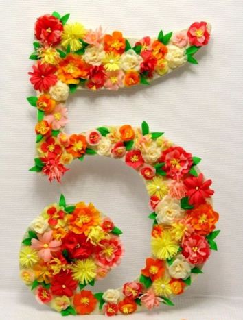 Объемные цифры на день рождения №10