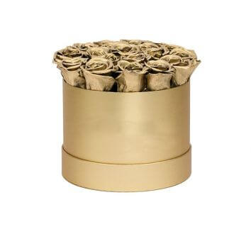 Композиция из золотых роз