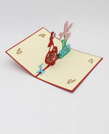 Открытка "I love Mom"