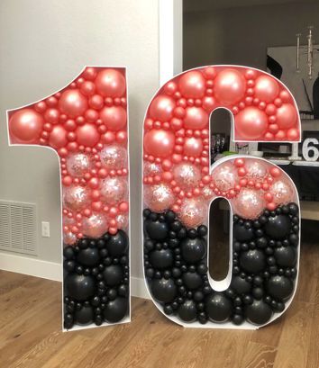 Объемные цифры на день рождения №9