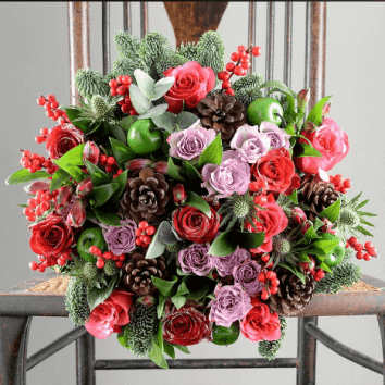 Необычный букет роз