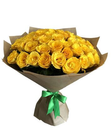 розы желтые