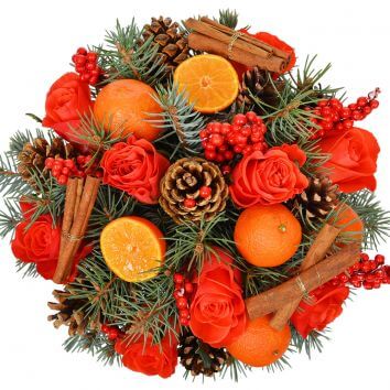 Композиция в коробке "К 31 декабря!"