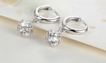 Серебряные серёжки "Шар"