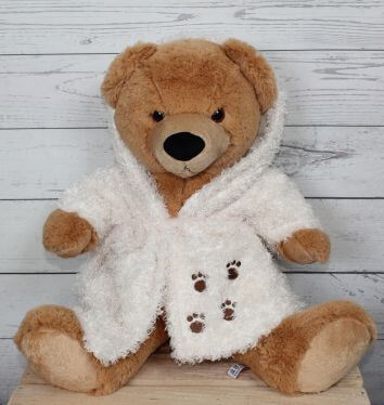 Ursul, în halat de baie 45cm