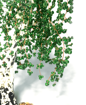 Дерево из бисера "Берёза"