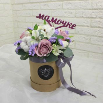 Букет с топпером в коробке