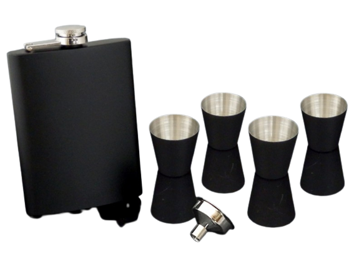 Set of flask,watering can and glasses N3